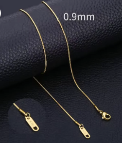 HIYEE Stainless Steel Snake Chain Necklace Chains for DIY for Women Jewelry Making Findings Pendants Lobster Clasps Wholesale